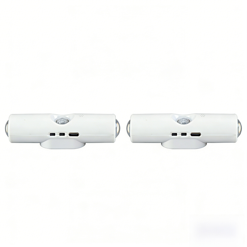 2-PCS Smart Motion Sensor Atmosphere Night Light(RGB Color) - USB Rechargeable Projection Wall Lamp, High-End Minimalist Design for Home Decor