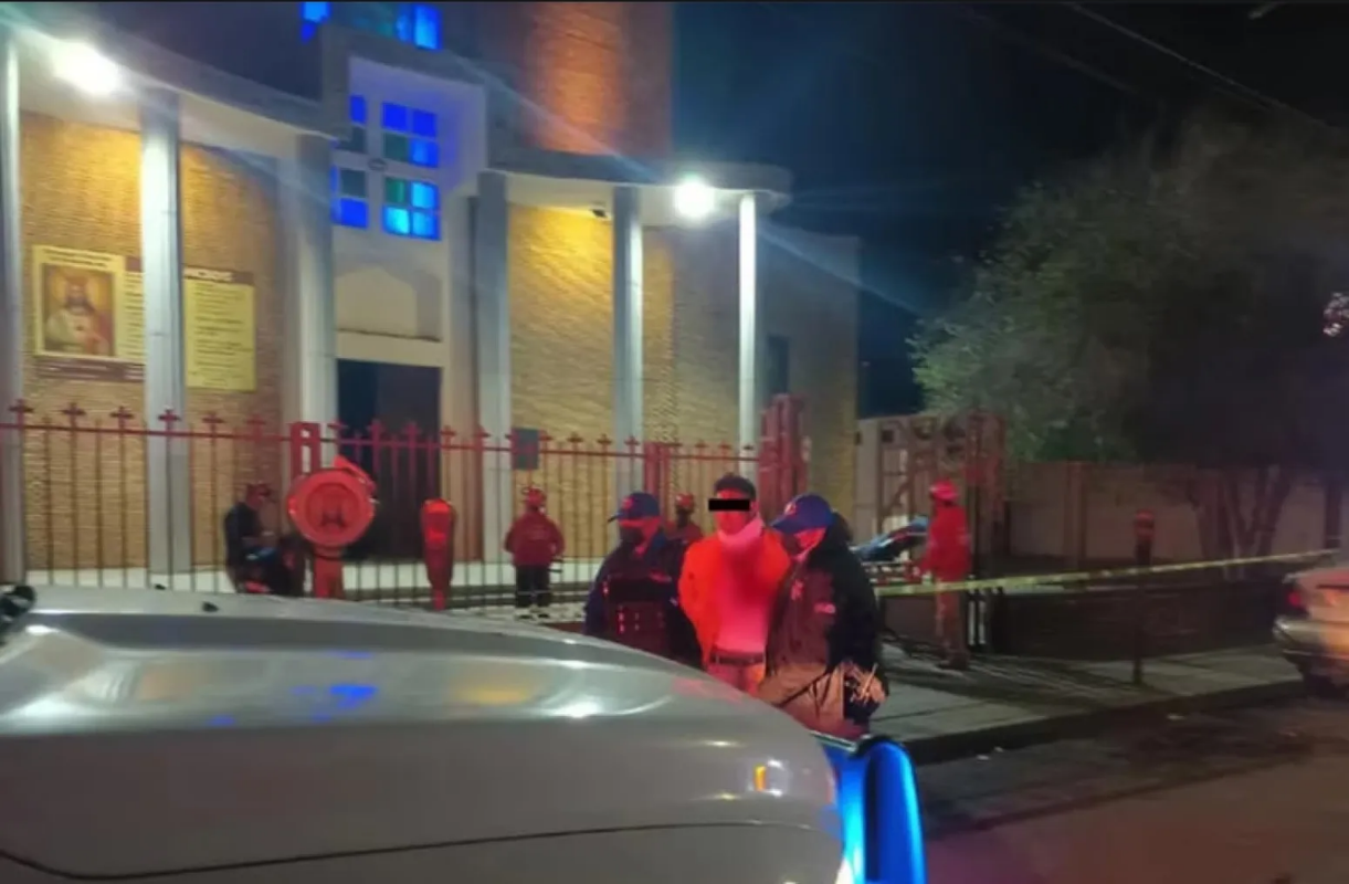 Ladrón entró a una iglesia y terminó herido con la espada del Arcángel Miguel