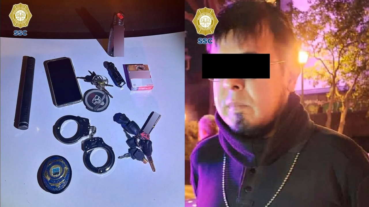 Detienen a policía pirata en la CDMX; exigía dinero a las personas