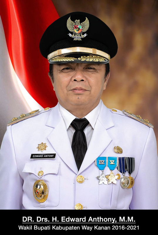 DR. H. Edward Antony, M.M merupakan Wakil Bupati Way Kanan masa jabatan 2016-2020.