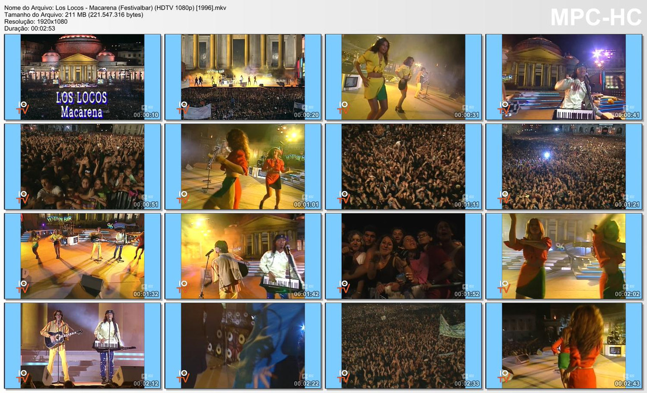 Los Locos - Macarena (Festivalbar) (HDTV 1080p) [03.09.1996]