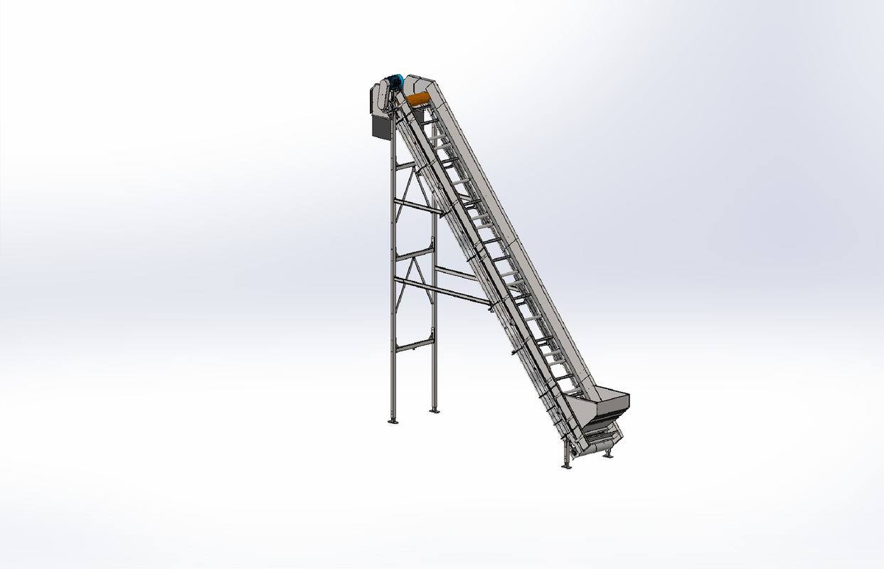 Incline-flat-bed-conveyor