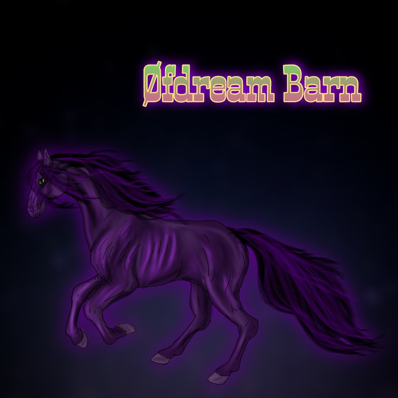 Øfdream Barn, friesian horse, purple