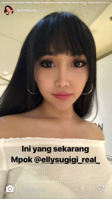 Lucinta Luna menjawab tantangan dari Ely Sugigi (Instagram/lucintaluna)