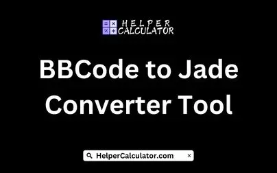 BBCode to Jade Converter Tool