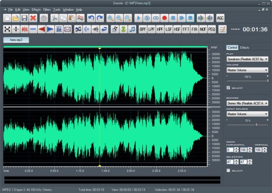 Softdiv Dexster Audio Editor 5.1