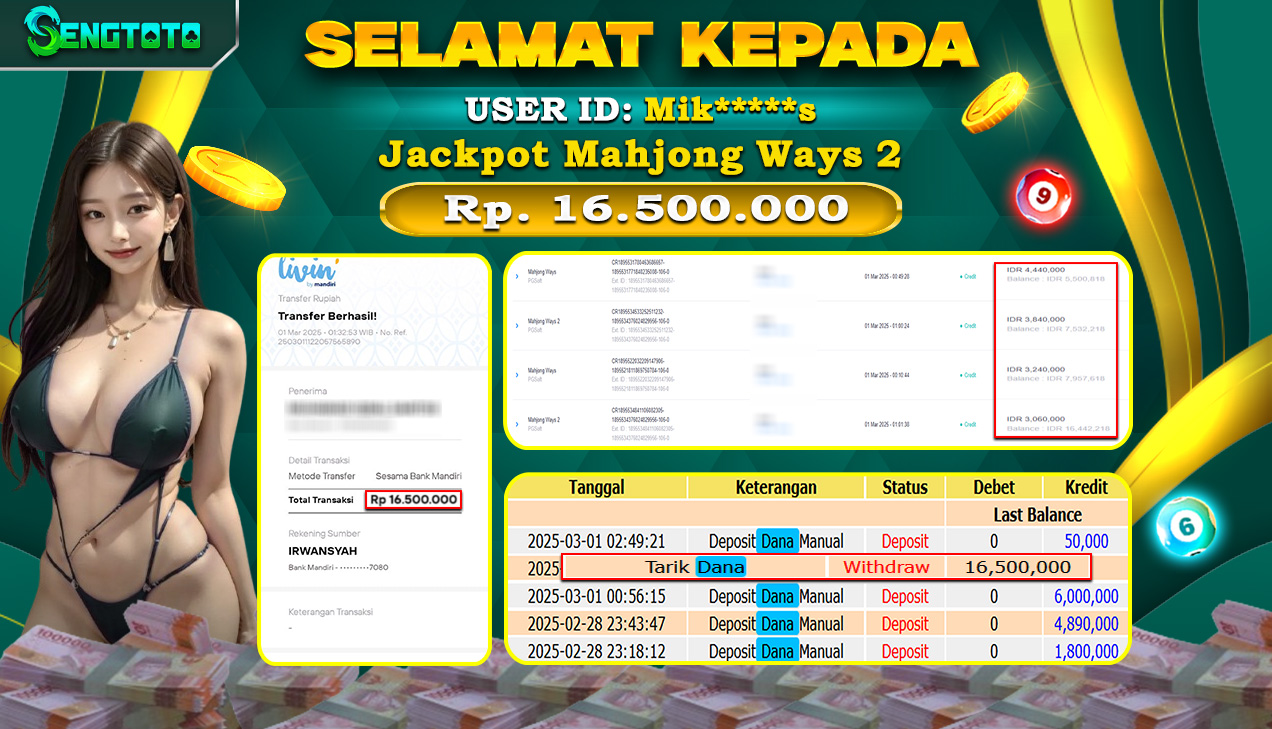 BUKTI PEMBAYARAN SLOT MAHJONG WAYS 2