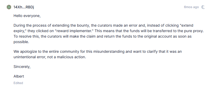 bounty mishap