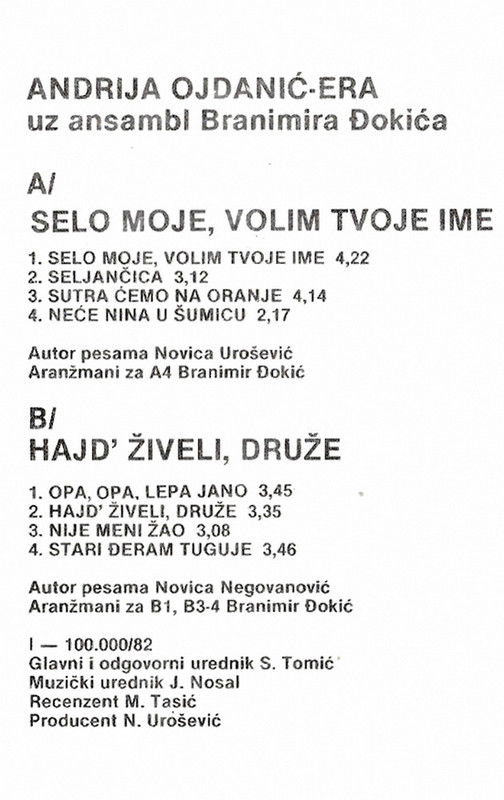 Andrija Ojdanic Era 1983 kz