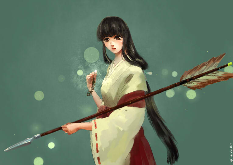 Hình vẽ Kikyou, Kagome, Sango bộ Inuyasha 49659767_p0