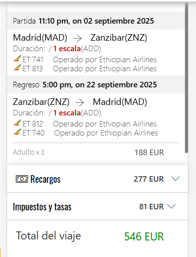 Volar a Tanzania: Vuelos Internacionales - Foro África del Este