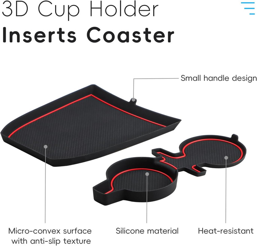 Auovo for Chevrolet Chevy Trax 2024 2025 Center Console Tray Cup