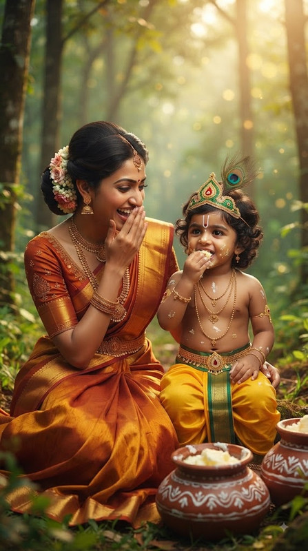 Yashoda & Little Krishna