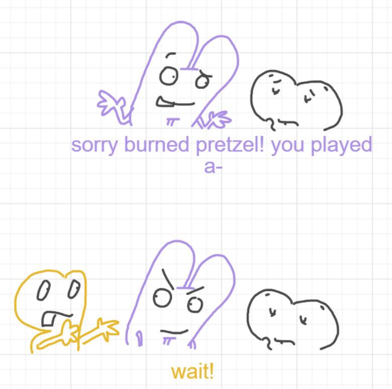 A panel from Ready Oar Knot, episode three of the Board Boards object show by Furretwalk/WalkingFurret.
