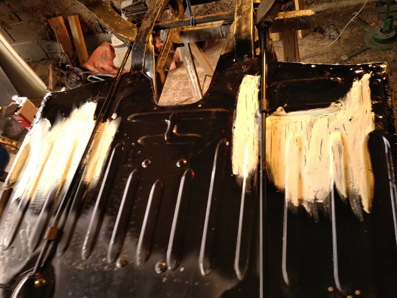 plancher joints faits avant peitnure