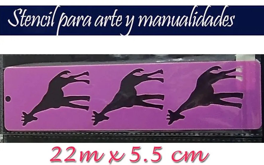 Stencil de jirafa plantilla para artes y manualidades porcelanicron