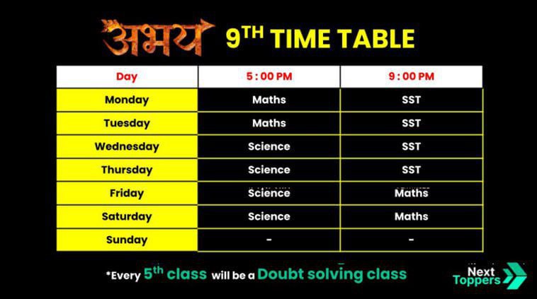 Time Table