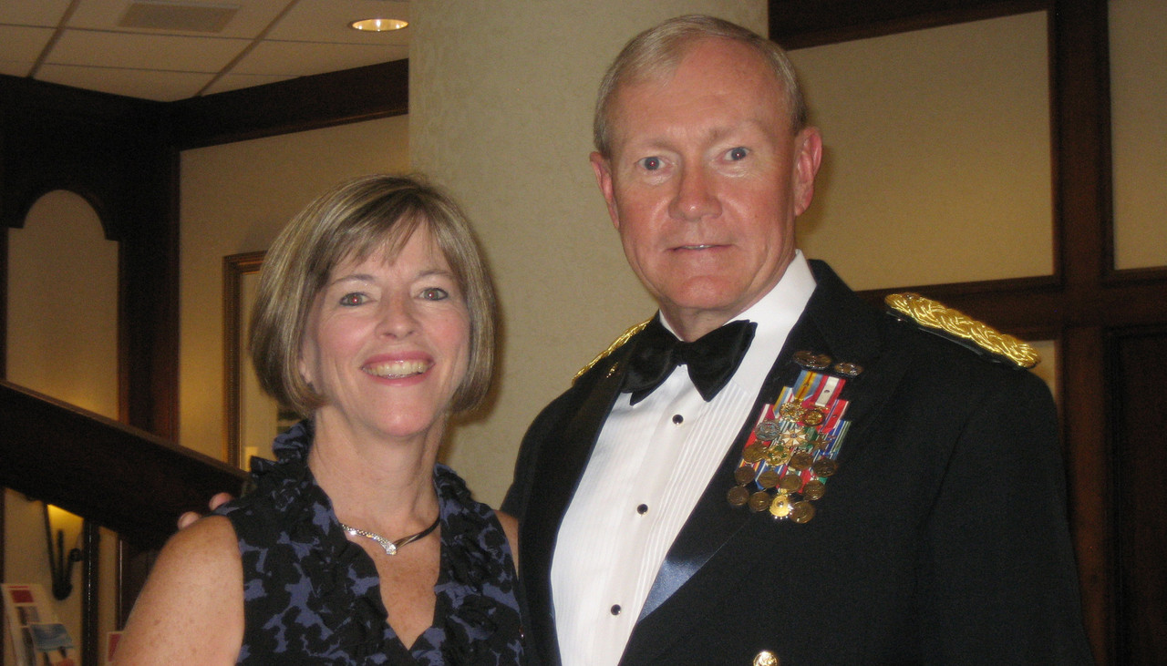 Martin Dempsey with his wife Deanie Dempsey