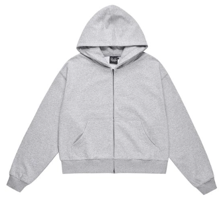 Sudadera Corta con Cremallera