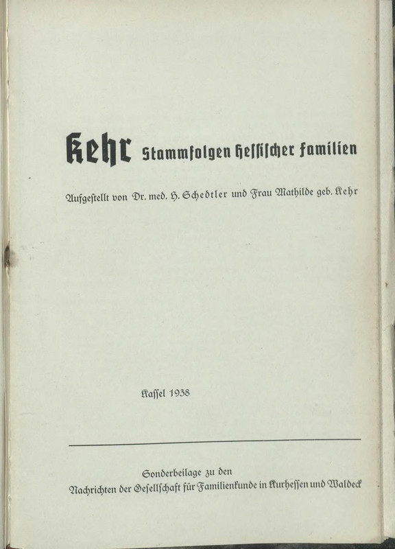 Kehr-Sonderbeilage