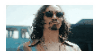 A stamp of Klaus from the umbrella academy