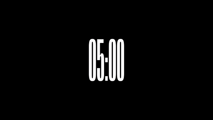 Vertex Alpha Channel: 5-Minute Countdown in High Resolution