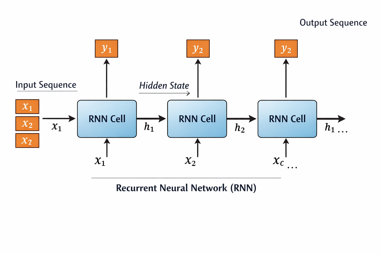 Recurrent neural network unrolled