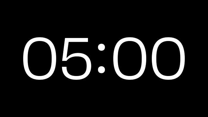 Vínculo Alpha Channel: Cuenta Regresiva de 5 Minutos en Alta Resolución