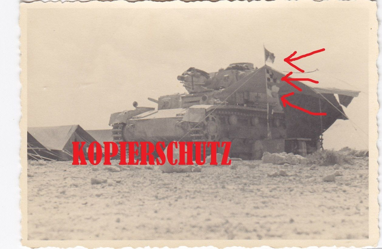 PzKpfw.IV Panzer 4 Wüste Zelt Fahnen Sollum-Schl