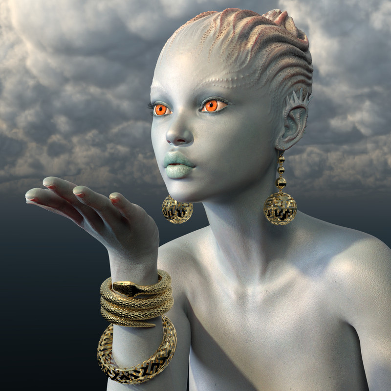 Jewelry Set One for Genesis 8 Females Jewelry Set One for Genesis 8 Females