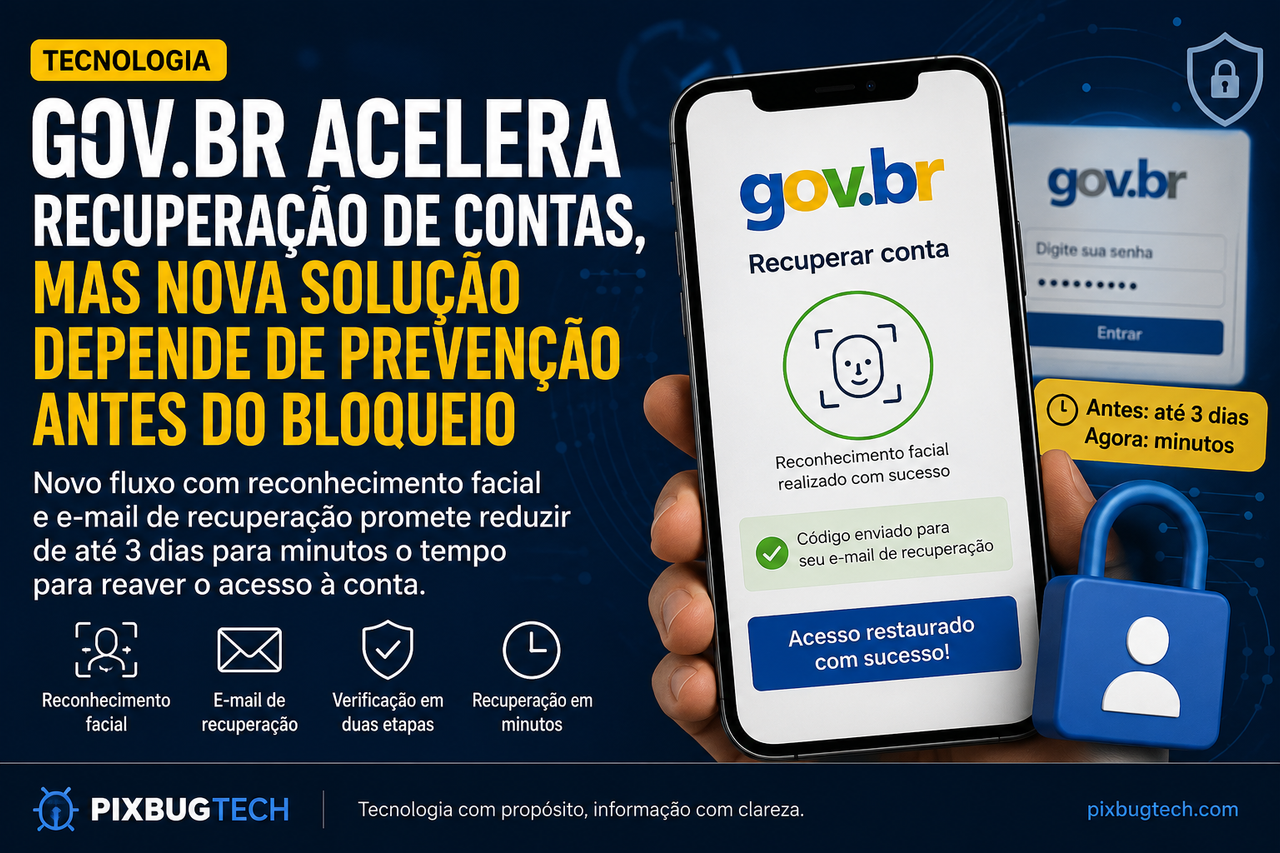 Gov.br acelera recuperação de contas, mas nova solução depende de prevenção antes do bloqueio