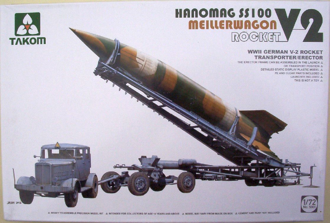 Takom 72 V-2 Rocket Transporter Erector