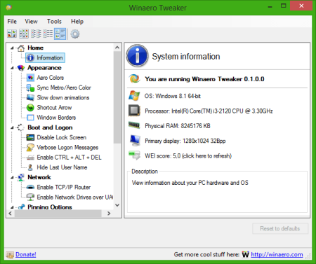 Winaero Tweaker 0.19.1.0