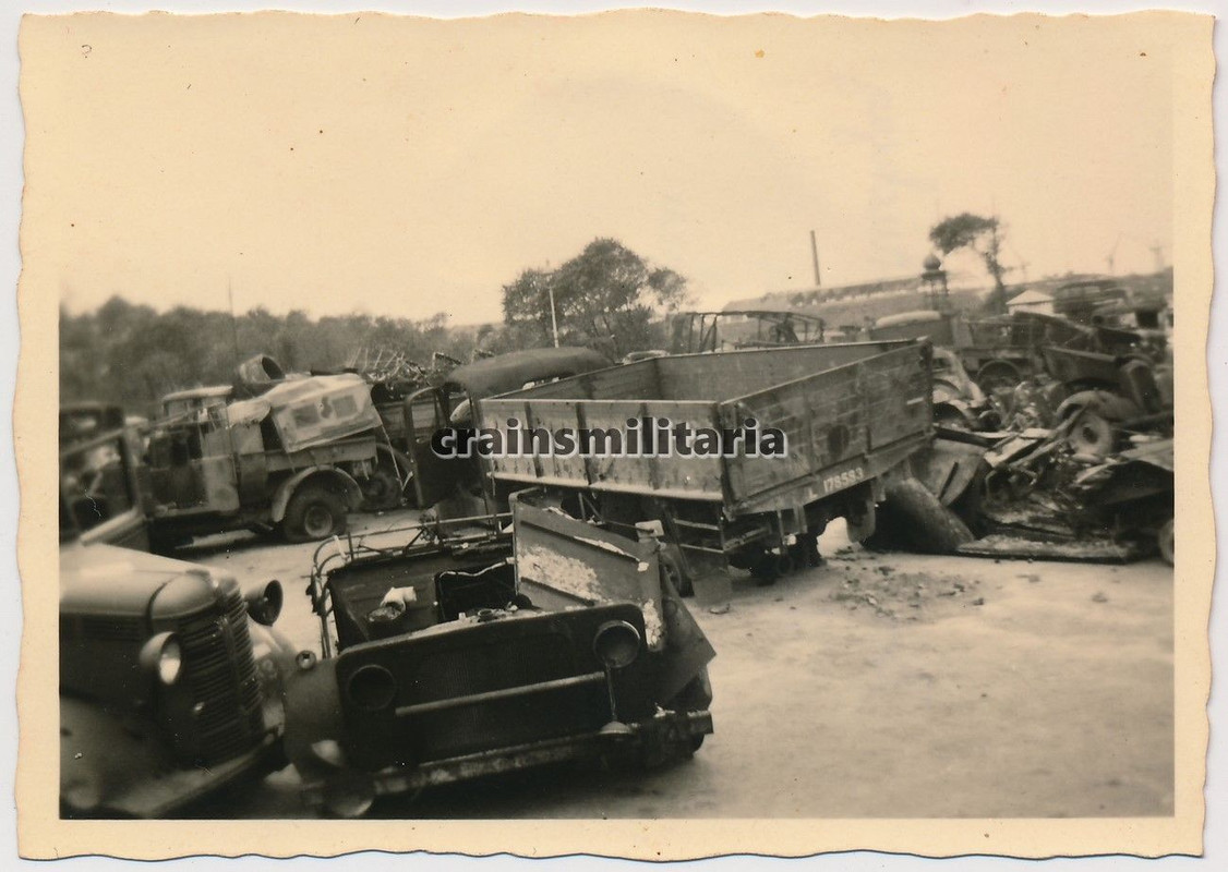 Orig. Foto englische Beute Lkw Bedford MWD in DÜ