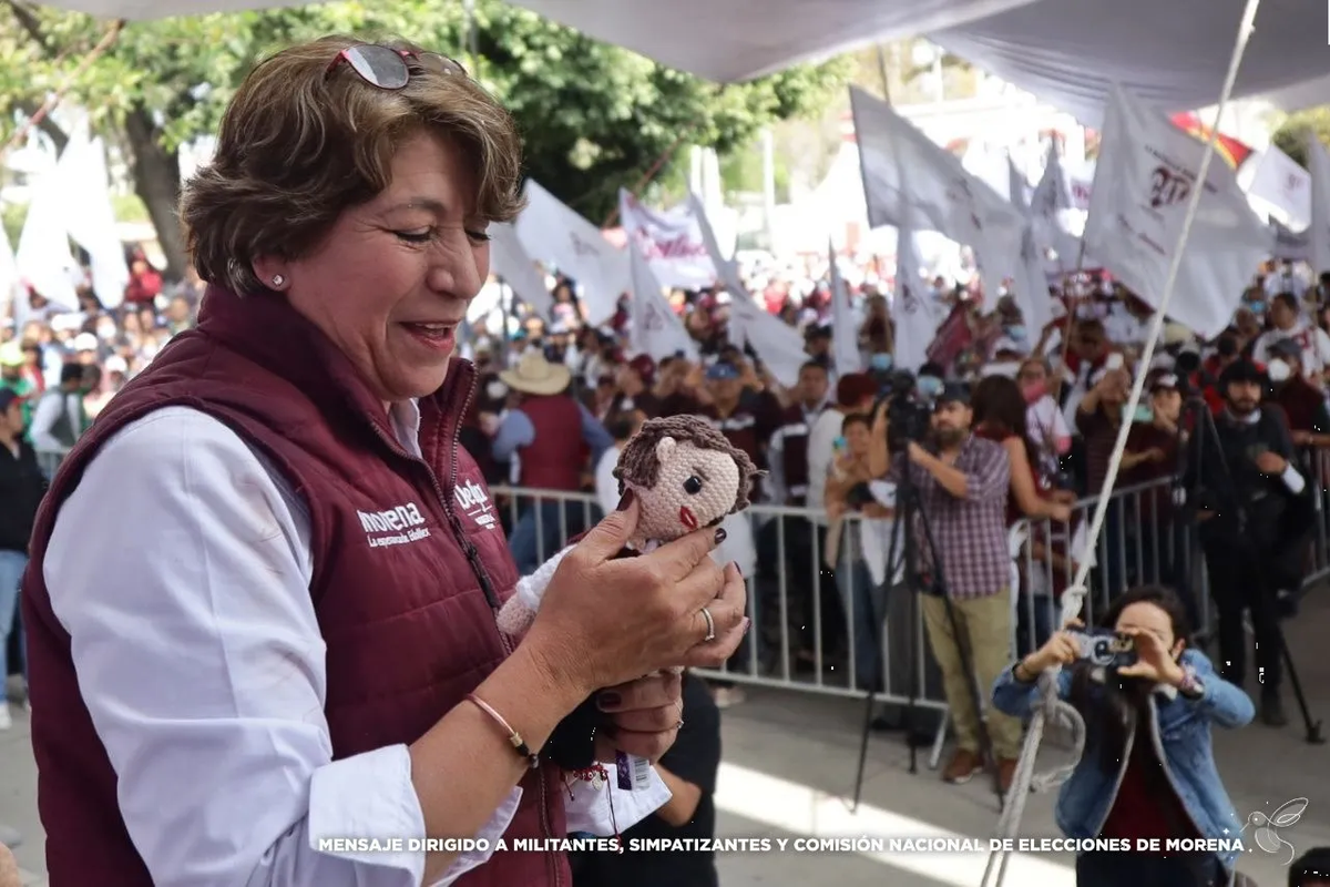 “Vamos requetebién”: Delfina Gómez en su cierre de precampaña