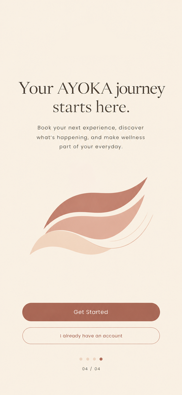 AYOKA onboarding screen four