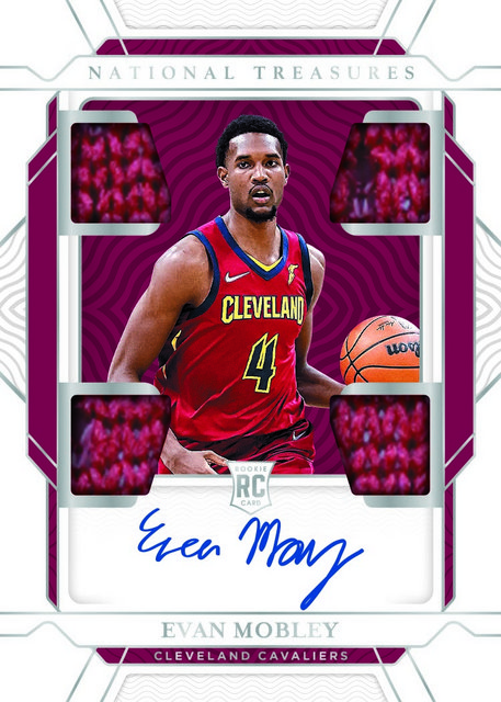 2021 National Treasures Dual Evan Mobley ROOKIE PATCH AUTO /99 #RMD-EVM MBA  AUTH - Weekly Sunday Auction