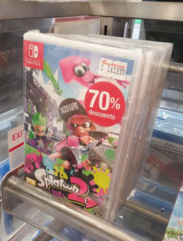 Sanborns: Nintendo Splatoon 2 con descuento 
