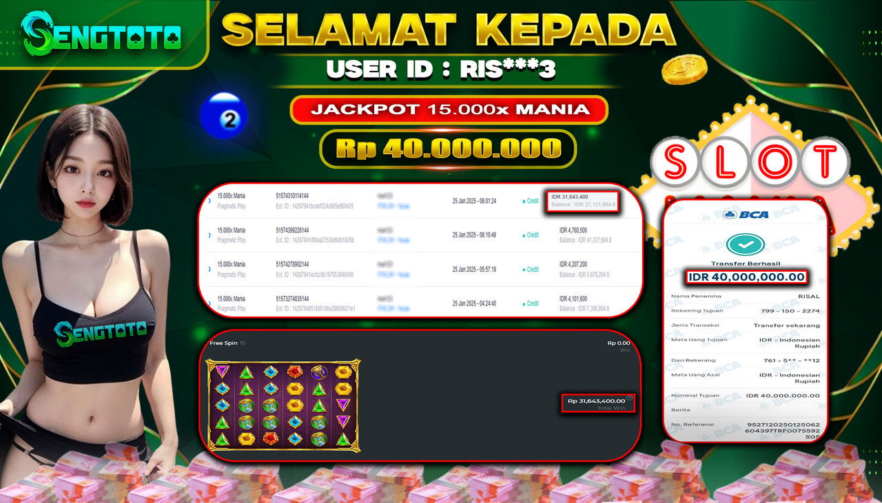 BUKTI PEMBAYARAN SLOT 15000X MANIA