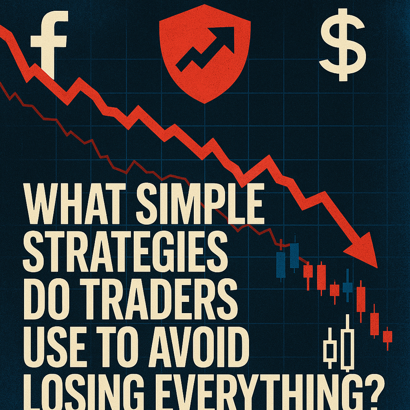 What simple strategies do traders use to avoid losing everything?