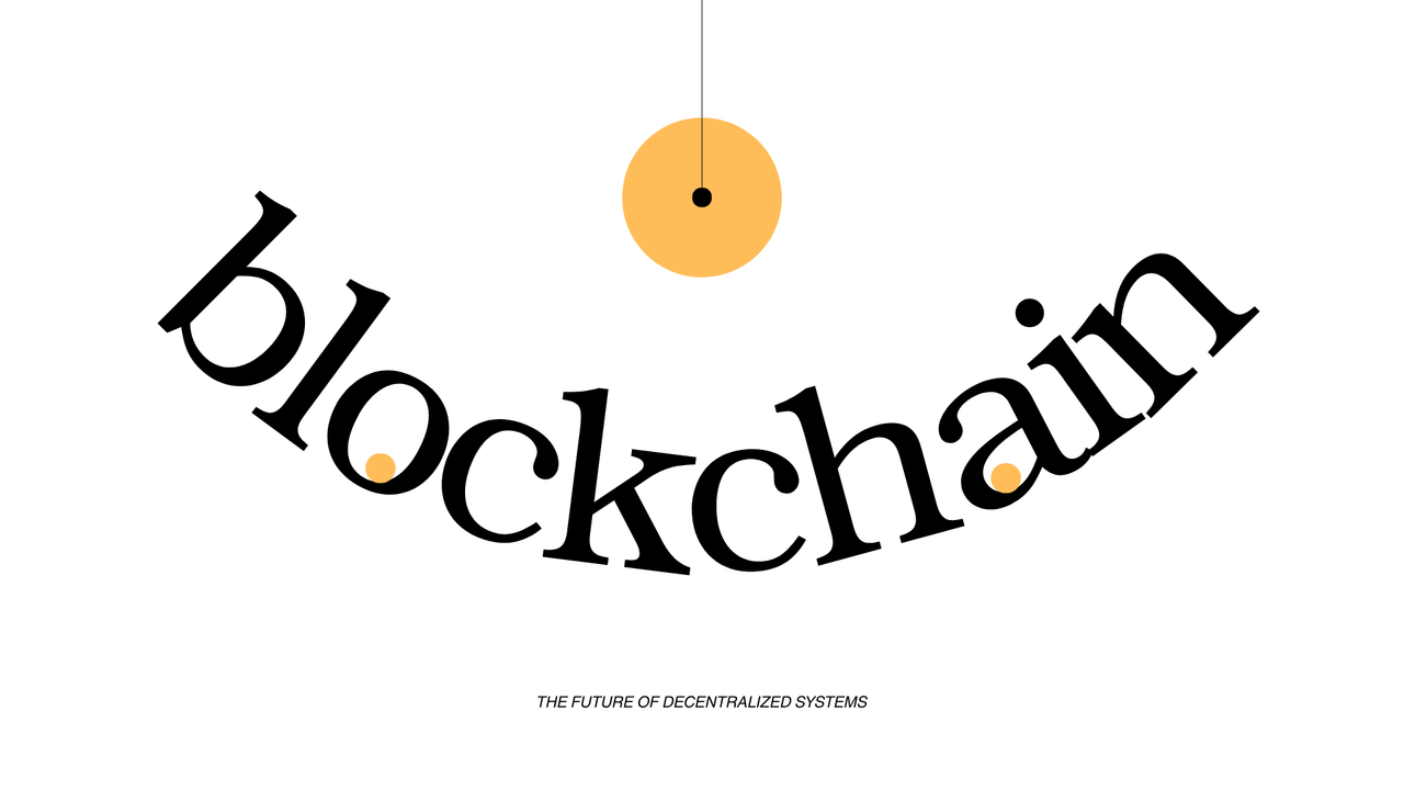 Black and Gold Minimalist Blockchain Presentation