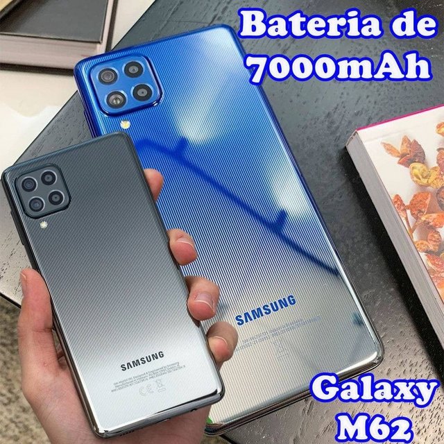 Smartphone Samsung Galaxy M62 128GB 4G Wi-Fi Tela 6.7” Dual Chip 8GB RAM Câmera Quádrupla + Selfie 32MP