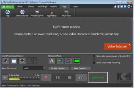 NCH Debut Video Capture Software Professional 7.05 Beta