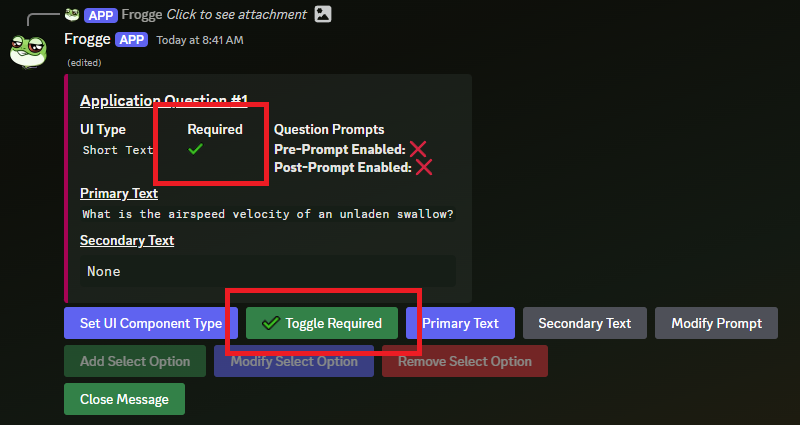 Required Question