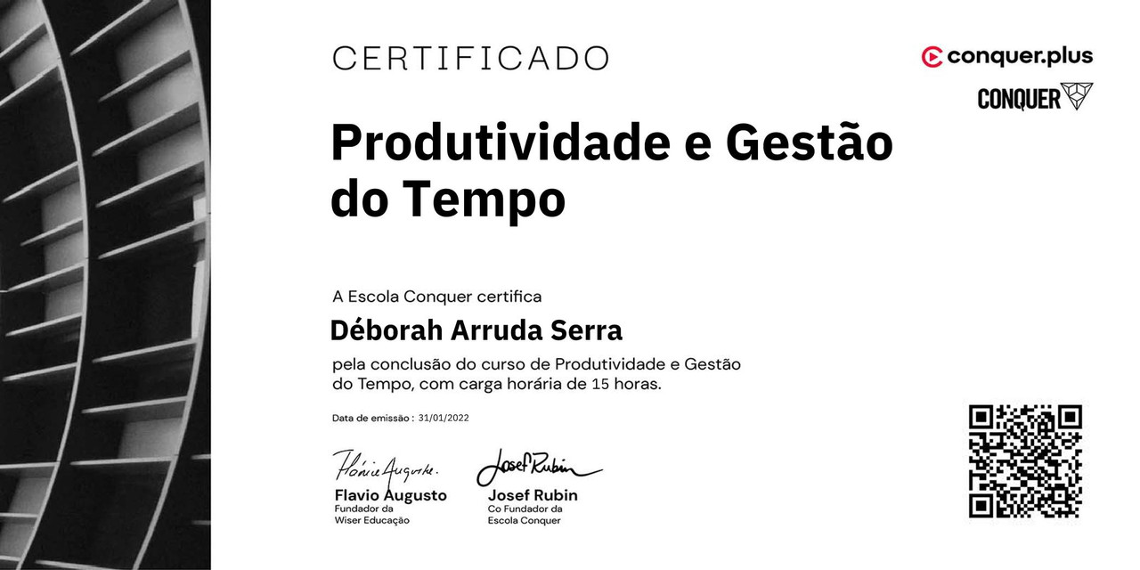 CERTIFICADO CONQUER