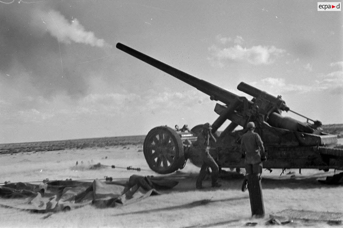 Mise en oeuvre d'un canon de 17 cm Kanone 18 (4)