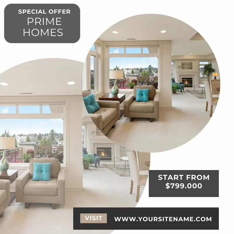 Before: a plain listing post