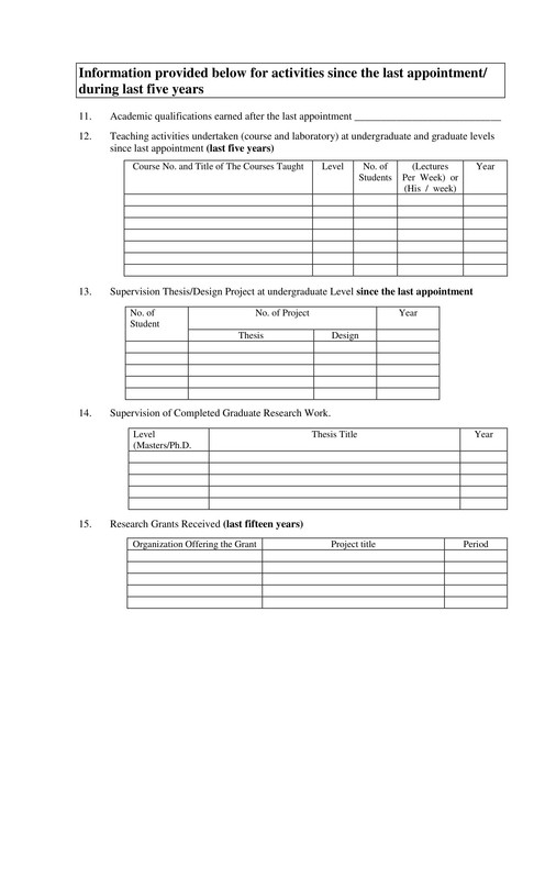 BUET Job Application Form PDF-3