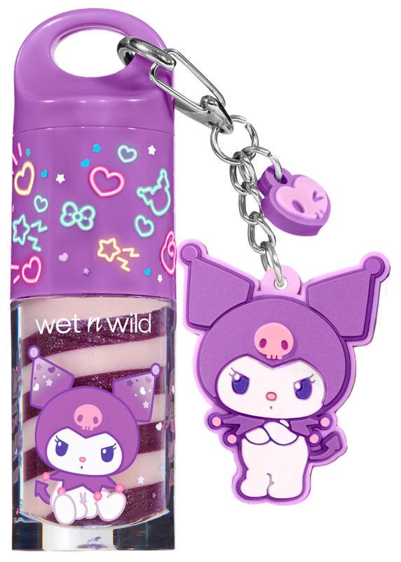 The Kuromi lip gloss from the my melody 50th anniversary and kuromi 20th anniversary collection