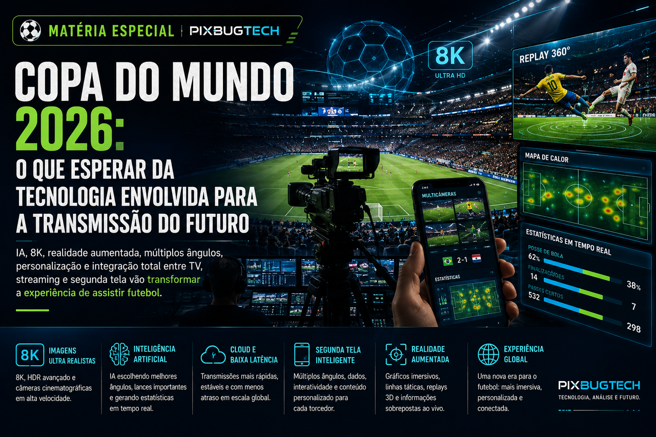 Copa do Mundo 2026: a maior revolução tecnológica da história das transmissões esportivas já começou
